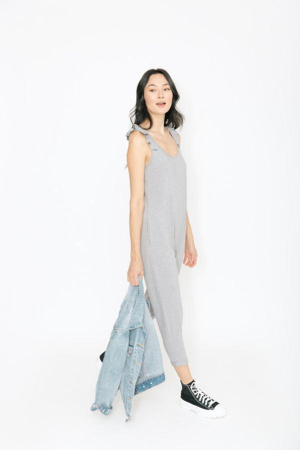 Sweetheart Romper in Slay Grey