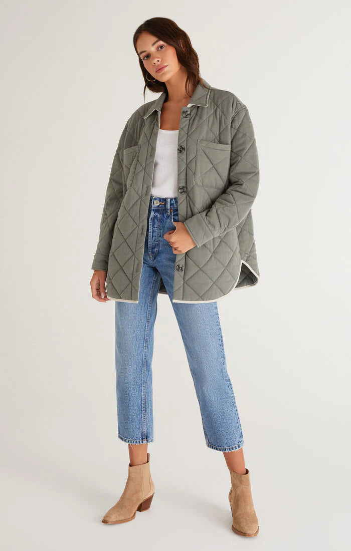 Maya Quilted Jacket Olive