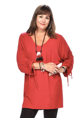 BAMBOO SHIRRED SLEEVE Top