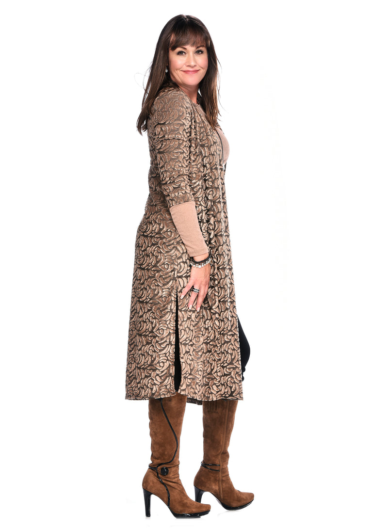 Velours Duster and Scarf